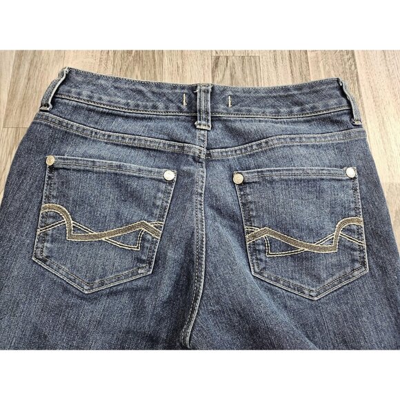 Nine West Vintage America Jeans Womens 4 Mid Rise Straight Stretch BOHO - Picture 3 of 11